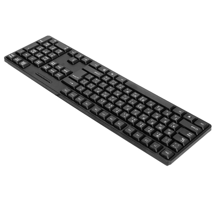 Computertoetsenborden Ergonomisch Ontwerp Duurzaam USB Bedraad Arabisch Engels Mechanisch Toetsenbord voor PC