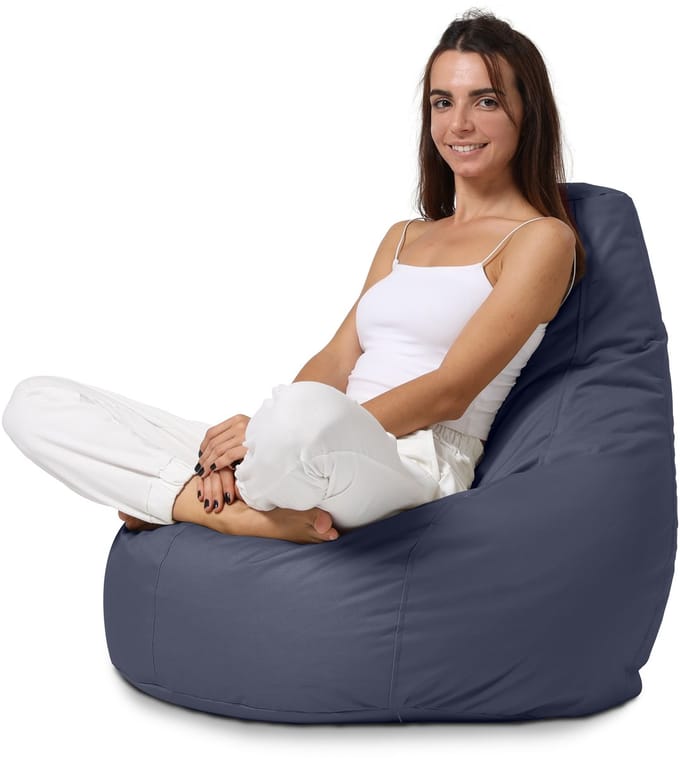 Xoft Living - Teardrop Zitzak - Donker Blauw - Waterafstotend