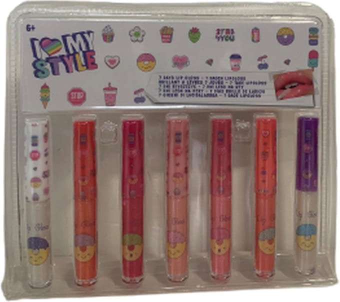 7 Days lipgloss - Multicolor - Geur & Glitter - Kinderen - Meiden - Fashion - Trend