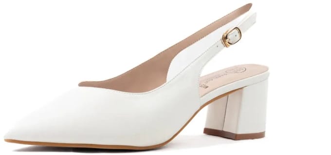 Verstelbare sandalen met brede neus en hak, model H - Lea
