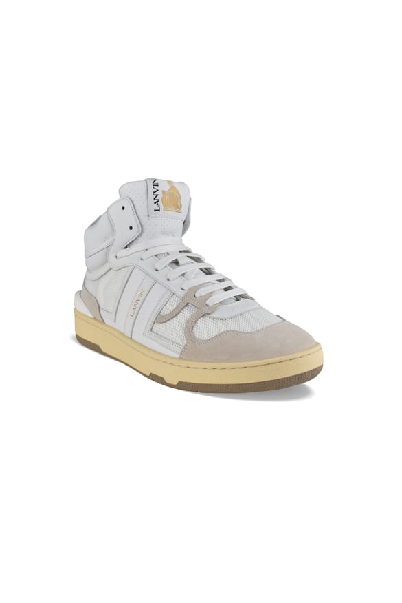 Lanvin Clay hoge sneakers Wit