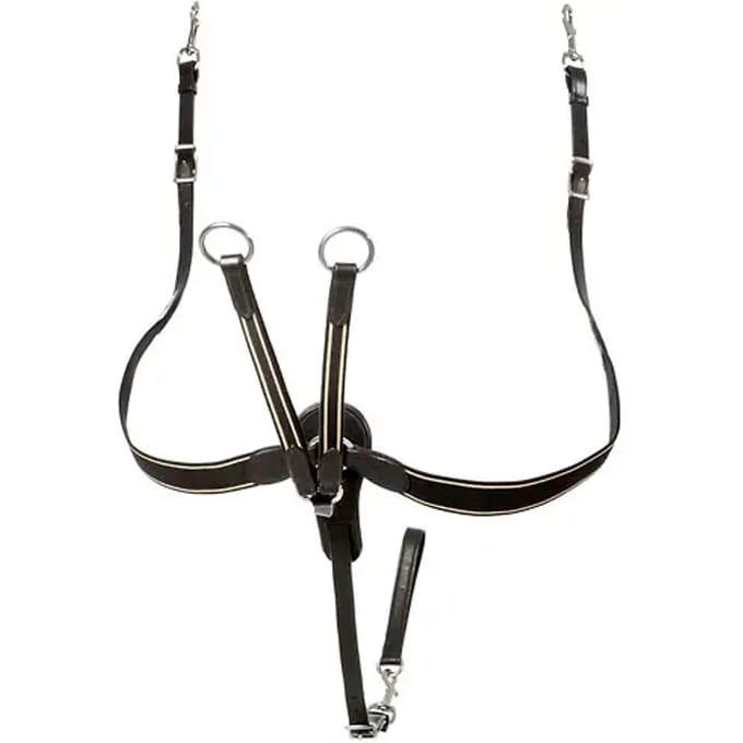 Elastisch jachtcollier voor paard met bevestigingspoten Lexhis