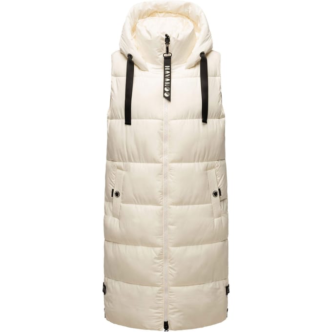 Navahoo dames lange bodywarmer Schnuffelchen – Warm & Stijlvol met Capuchon