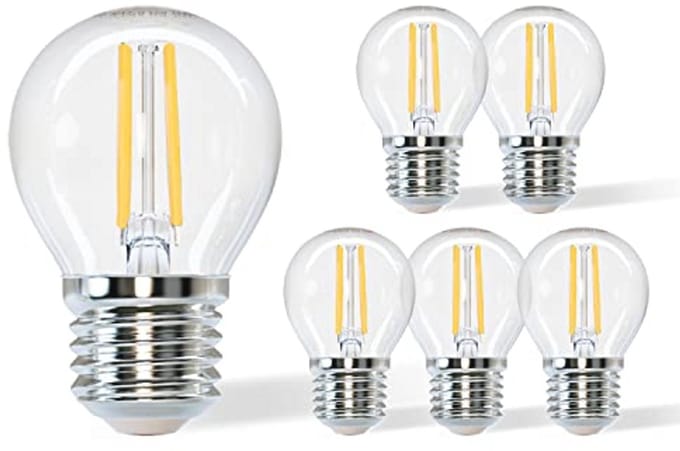 LED Gloeilamp 6W E27 Fitting - Warm Wit, Niet Dimbaar, Vintage Stijl, 720 Lumen, Verpakking van 5