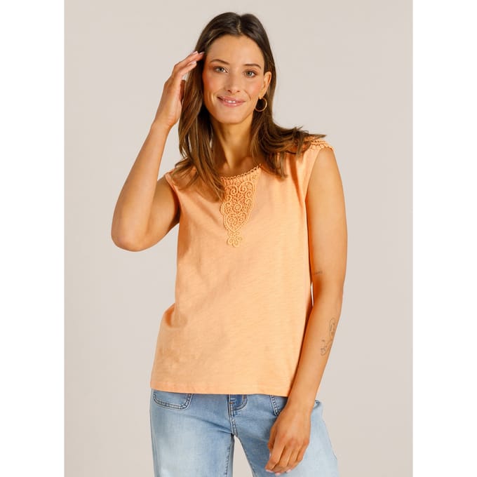 IVY BEAU Verene Tops - Peach - maat 42