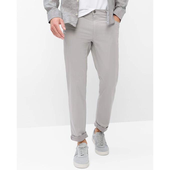 Brax Heren Jeans  Style COOPER PLATIN, lichtgrijs, maat 38/32