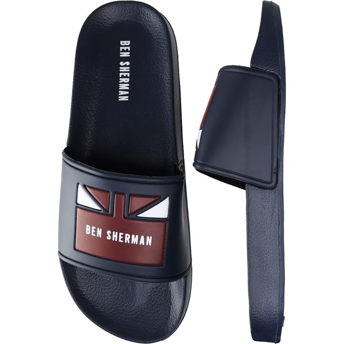 Ben Sherman Union Heren Navy Sliders