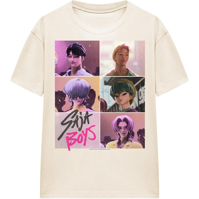 K-Pop Demon Hunters Dames Saja Boys Ruit T-Shirt (Natuurlijk)