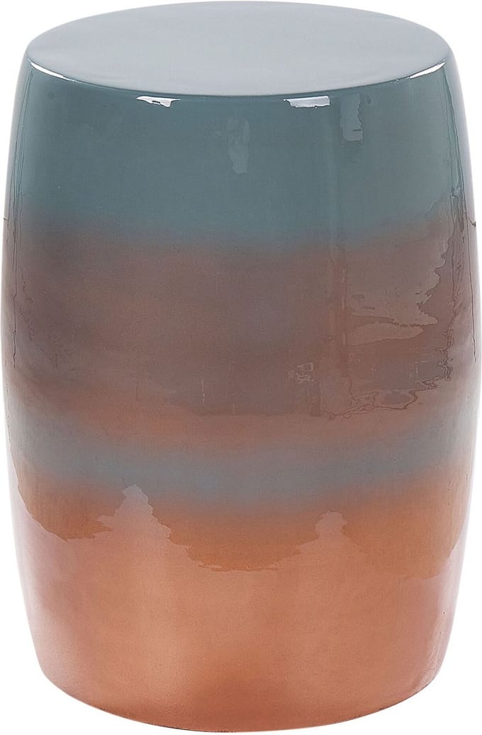 FRAGUITA - Bijzettafel - Goudbruin/Blauw - IJzer