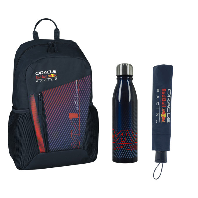 Red Bull set; rugzak, drinkfles en paraplu
