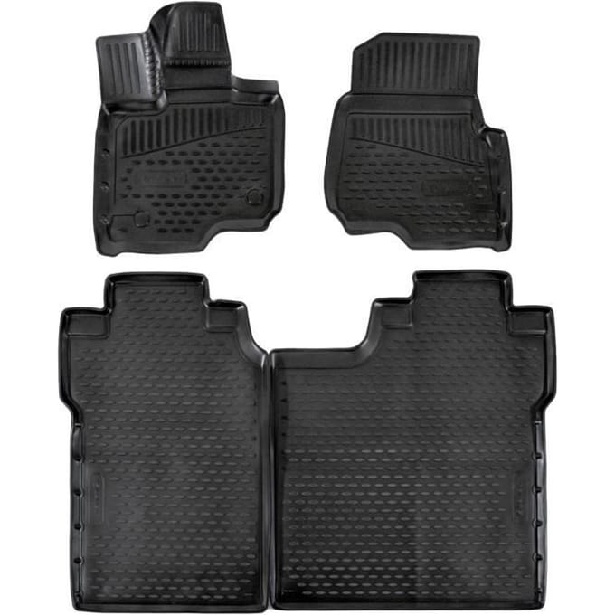Tapis de sol - 3D Exclusive - Compatible F-150 2015-2020 - Caoutchouc - 4 pièces