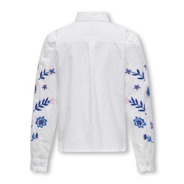 Kids Only - Blouse Zora - Bright White/Bonbon - Maat 128