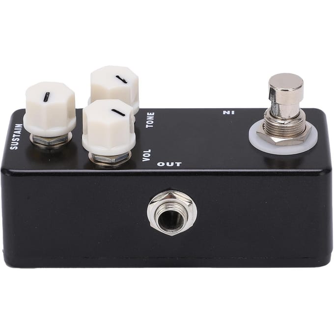 Pédale d'effet guitare Mini Muff Fuzz True Bypass Accessoire instrument réglable Pièce black