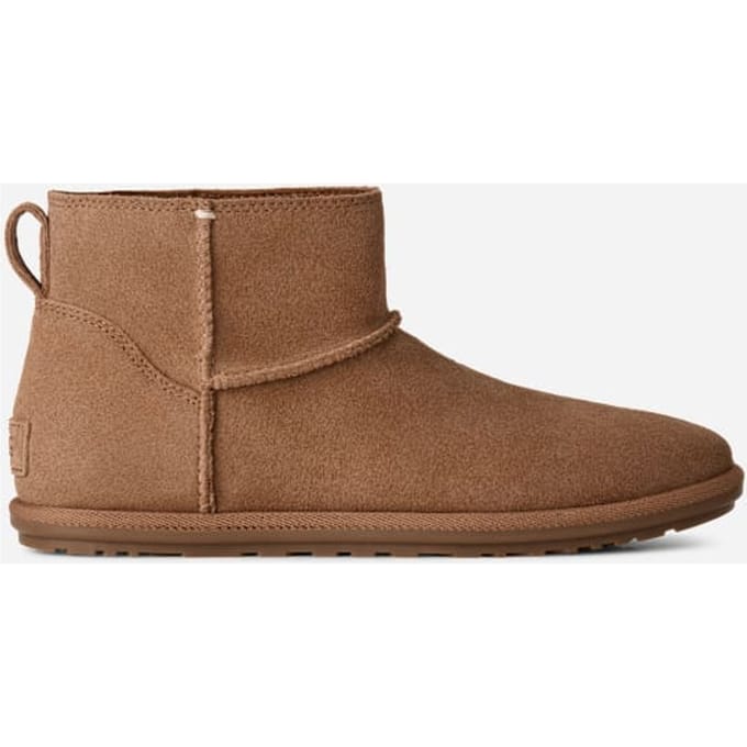 UGG® Classic Mini Deconstructed for Women in Brown, Size 4, Leather