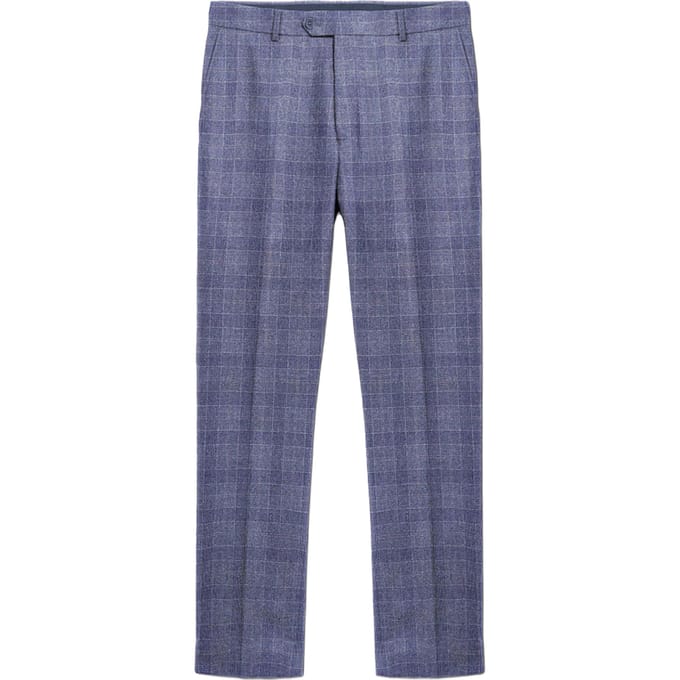 Lambretta Heren Bradley Geruite Pantalon (Leisteen)