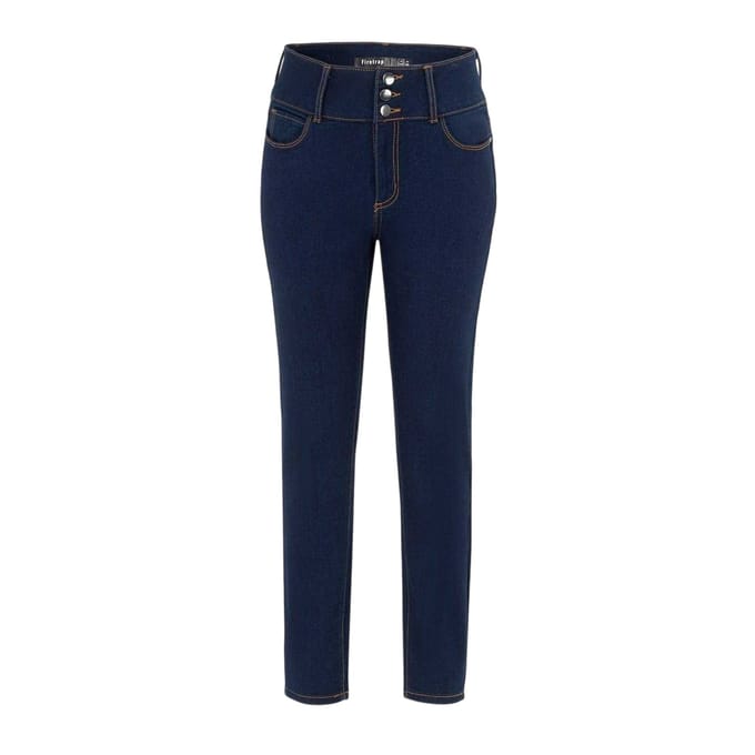 Firetrap Katoenen jeans voor dames (Marine)
