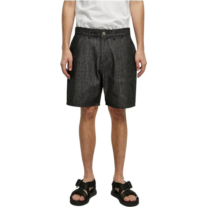 Urban Classics - Denim Bermuda korte broek - Taille, 30 inch - Zwart