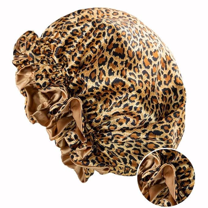 CHPN - Douchemuts - Leopard douchemuts - panter - Douchekapje - Hippe douchemuts - Douche kapje - Douche cap - Douchecap - Douche muts - Shower cap