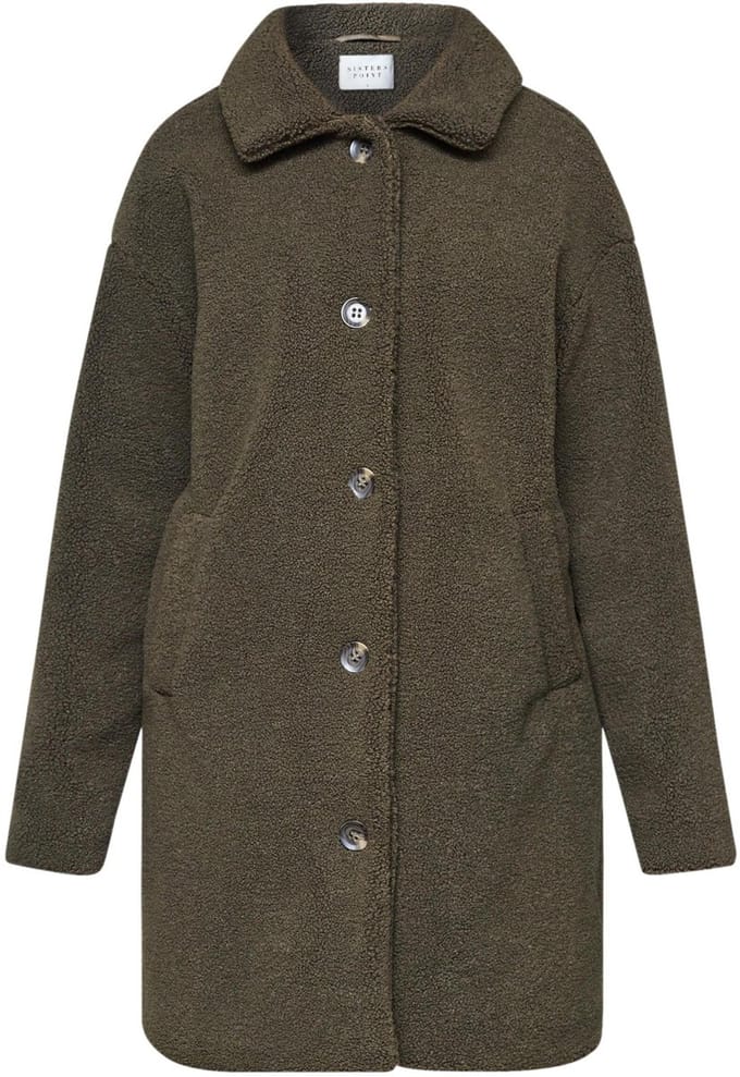 SISTERS POINT Dofi-new.ja1 Dames Jas - Khaki - Maat M