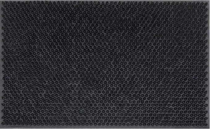 Deurmat Buiten 40x60 cm – Rubberen Buitenmat – Antislip Rubber Mat – Zwart