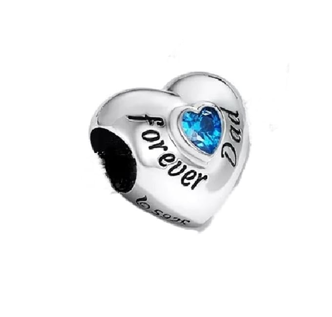 Bedel Forever Dad - Voor je bedelarmband - Papa - Zilver - RomyStones