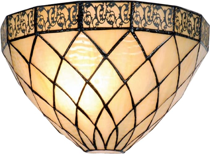 Lumilamp Wandlamp Tiffany 30x15x20 cm Beige Bruin Metaal