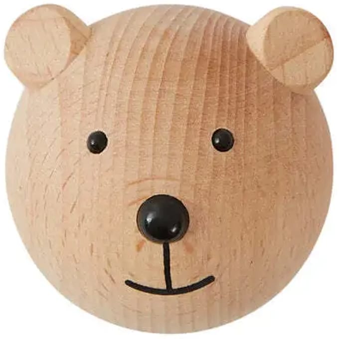 Haak mini Mini Beer van hout voor kinderen OYOY Living Design