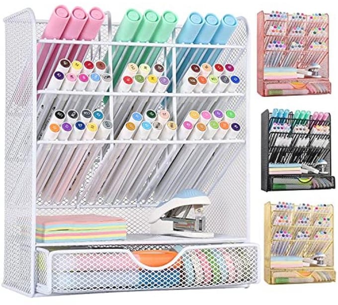 Bureauorganizer met 10 Compartimenten en 1 Lade - Desk Organizer voor een Opgeruimd Bureau