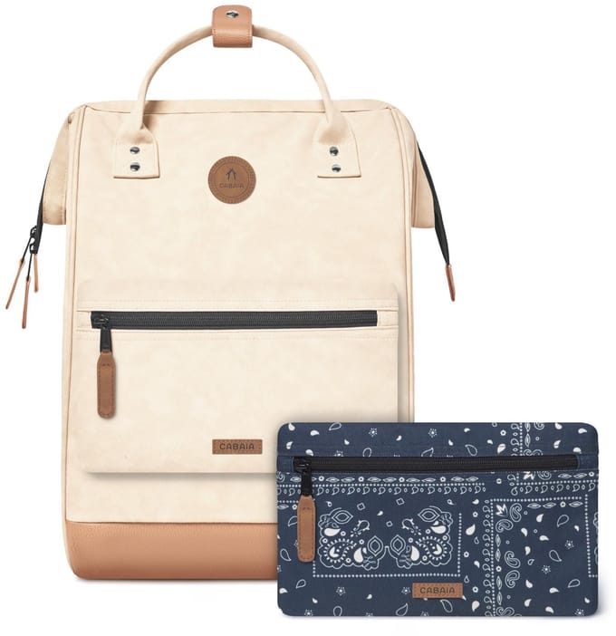 CABAIA - Rugzak Adventurer Large 23L Andenne, Computercompartiment 15", Levenslange garantie, Brede opening - Cream
