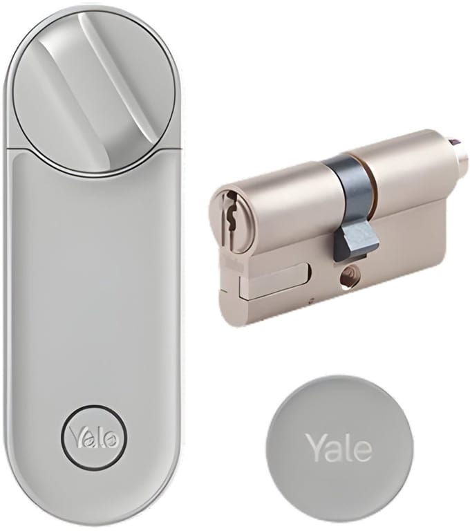 Yale - Linus L2 Smart Lock en Verstelbare Cilinder Set - Zilver