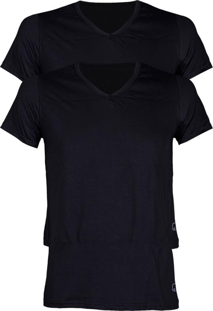 Ten Cate 2 pack V-shirt 3208 zwart 3208 zwart