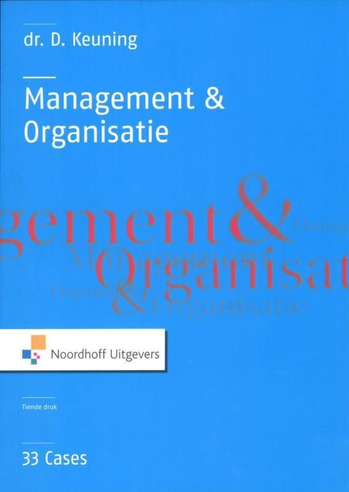 Management & Organisatie - D. Keuning