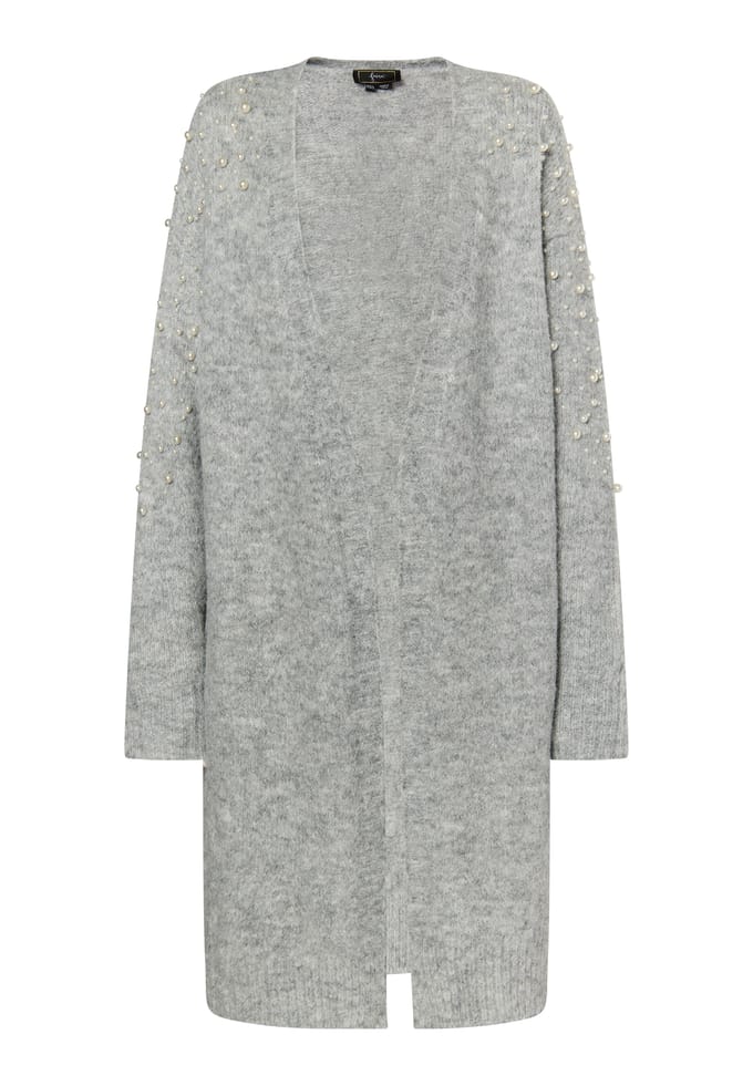 Faina Vest Dames licht grijs melange
