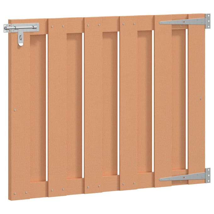 Portail de jardin 100 x 80 cm WPC et Aluminium Marron