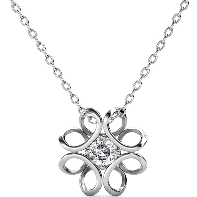 Narcissenhangers - Zilver en Kristal