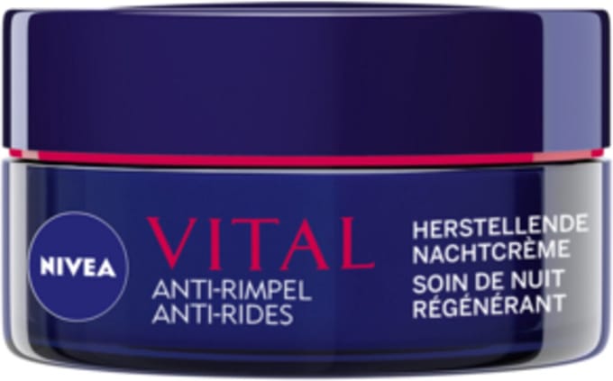 3x Nivea Vital Anti-Rimpel Herstellende Nachtcreme 50 ml