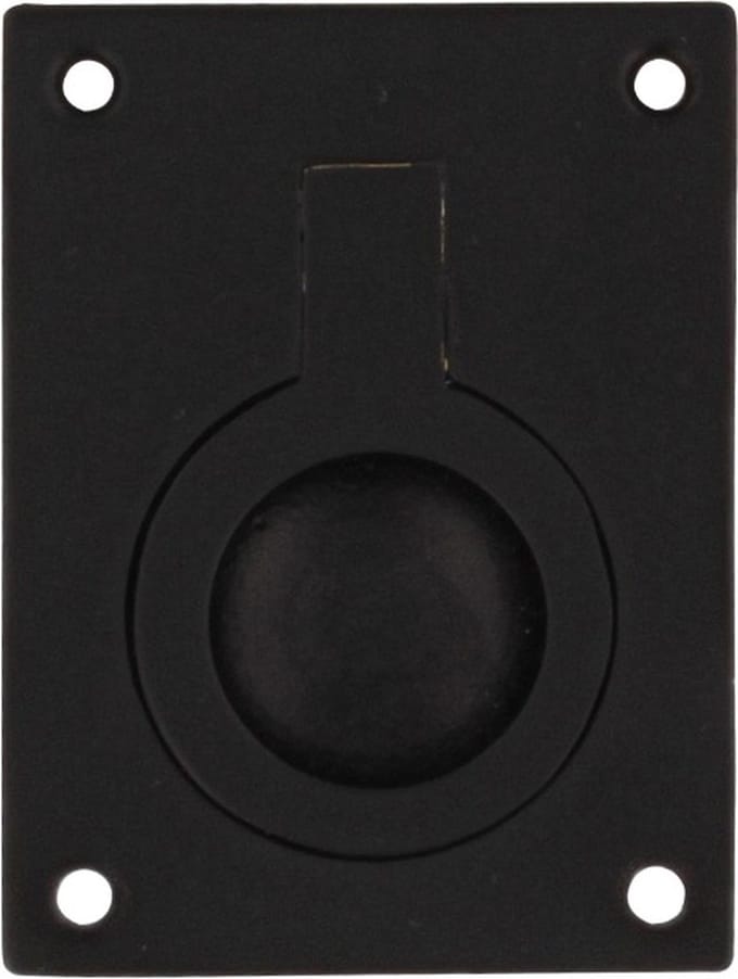 Intersteel Luikring rechthoekig 50 x 39 mm mat zwart