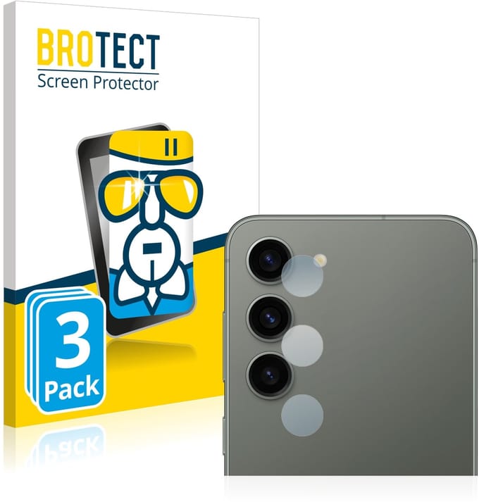 Screenprotector 3 Stuks voor Samsung Galaxy S23 (ALLEEN Camera Lens) Beschermglas transparant