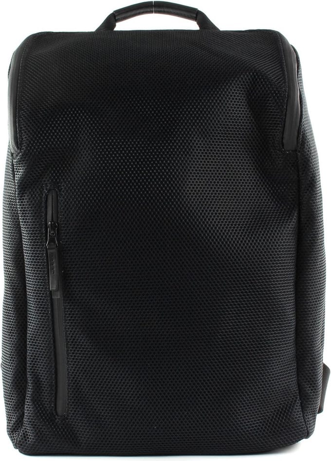 JOST Laptop rugzak Rugzak met laptopvak Mesh Man Daypack Backpack Black Zwart