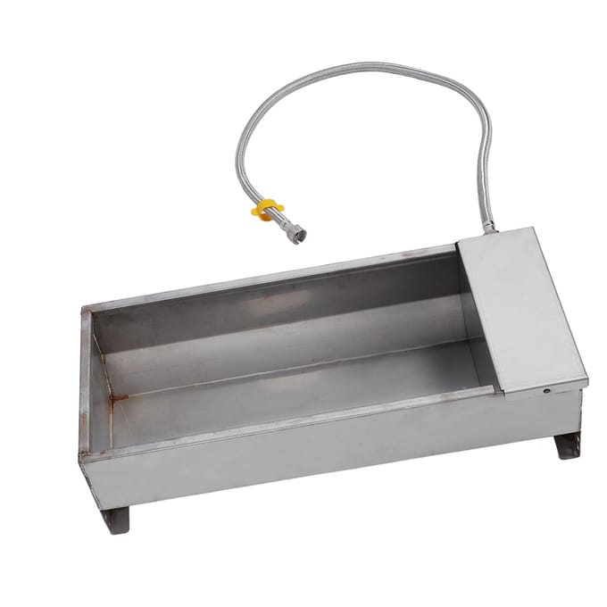 Automatische Veedrinkbak RVS Grote Capaciteit Zelfvullend Dierdrinkwater gray