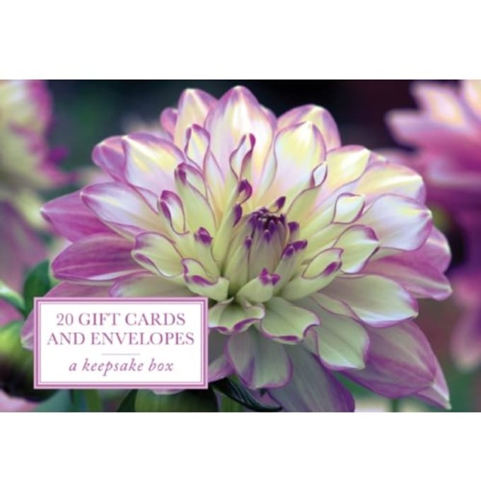 Tin Box Of 20 Gift Cards And Envelopes: Dahlia - Peony Press