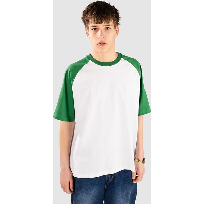Blue Tomato Boxy Panelled T-Shirt wit