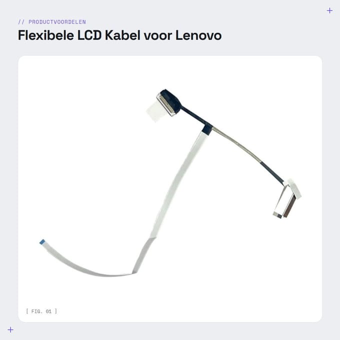 Dailygoods - Flexibele LCD Kabel voor Lenovo ThinkBook 14 Series