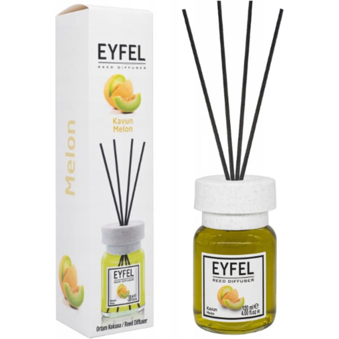 EYFEL - REED DIFFUSER - GEURSTOKJES - HUISPARFUM - MELON - 120ML
