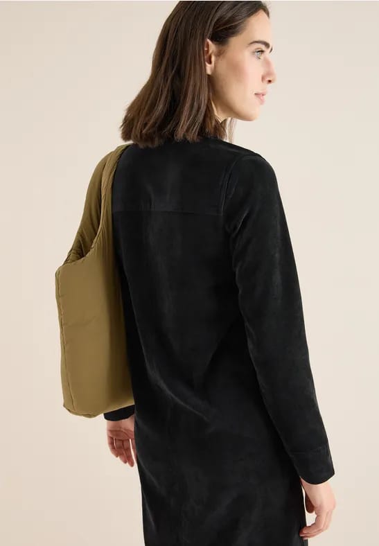 Corduroy jurk met rits