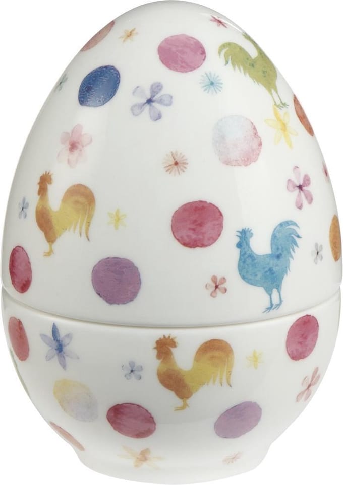 Goebel® - Fitz and Floyd | Bewaardoosje ei "Kleurrijke Pasen-tijd" | 11cm