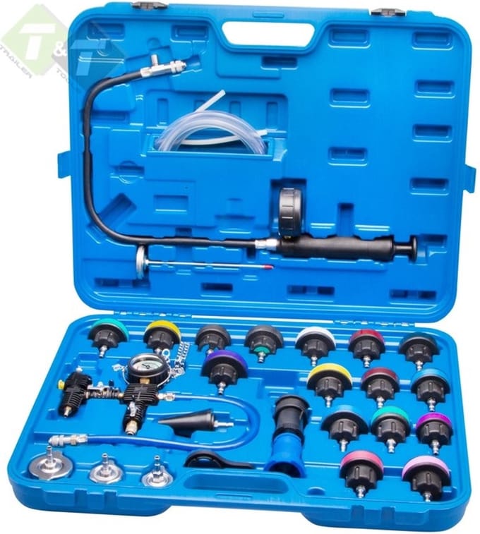 Radiatortester Set In Koffer Met 16 Adapters - 27-delig