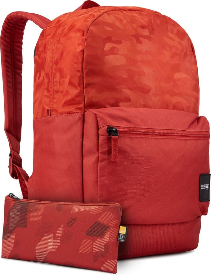 Case Logic Campus Founder 26L - Laptop Rugzak 15 inch - Rood Camo