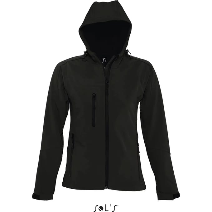 SOL'S Women´s Hooded Softshell Jacket Replay L849 - Black - L