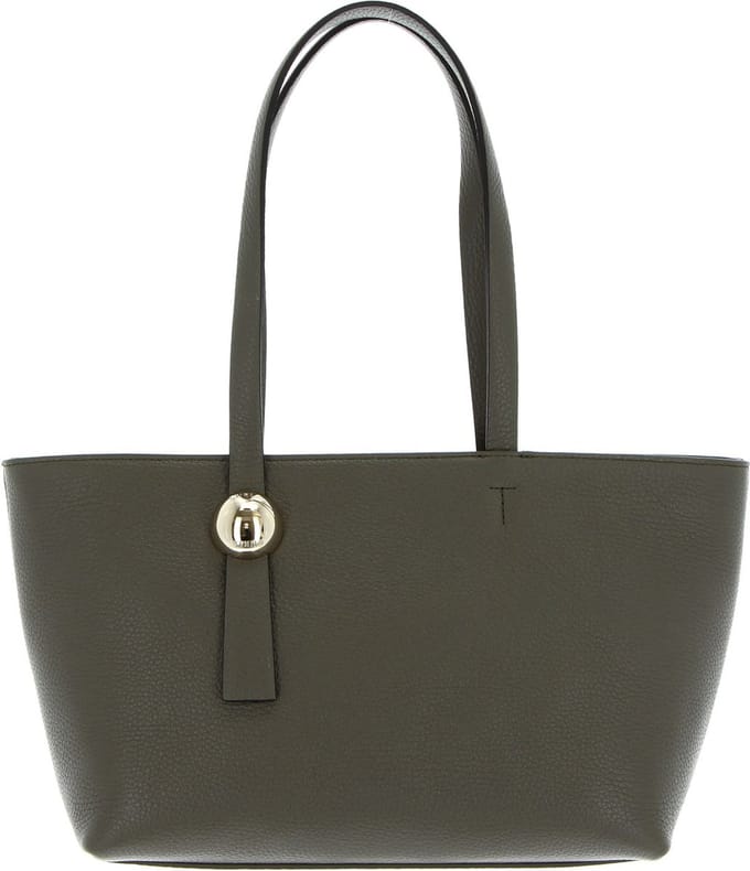 FURLA Leren Schoudertas Sfera Tote Bag Sage Olijfgroen